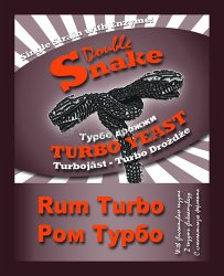 Дрожжи спиртовые Double Snake Turbo Yeast Rum 70г.