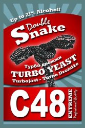 Дрожжи спиртовые DoubleSnake Turbo C48 130г.